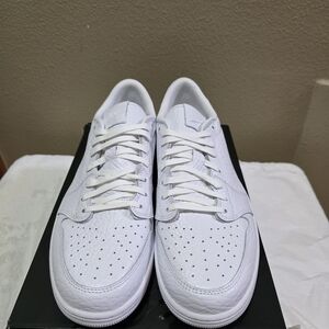 Jordan Men's White Leather Sneakers